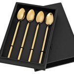 Broste Tvis löng skeið titanium gylltar s/4