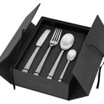 Broste Hammered hnífapör matt stál f/4