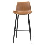 Hype barstóll svart/PU ljósbrúnn