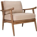 Benton hægindastóll áklæði hvítt