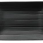 LW Melamin diskur ílangur svartur 20x12cm