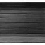 LW Melamin diskur ílangur svartur 35x20cm