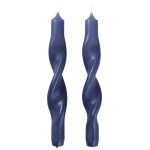 Broste Twist kerti s/2 dökkblátt